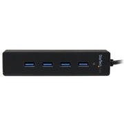 StarTech.com 4 Port Portable SuperSpeed USB 3.0 Hub with Built-in Cable - 5Gbps