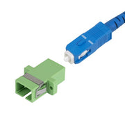 StarTech.com SC to SC Coupler 10 Pack, OS2 Single Mode SC Fiber Optic Coupler with Flange, SC/APC Simplex Adapter