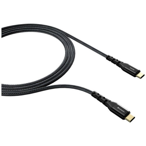 Verbatim Tough Max 240W Type C to Type C Cable USB cable 1.2 m USB C 0.48 Gbit/s Black
