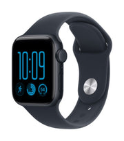 Apple Watch SE (3nd generation) SE 3 GPS + Cellular 40mm Midnight Aluminium Case with Navy Blue Sport Band - S/M