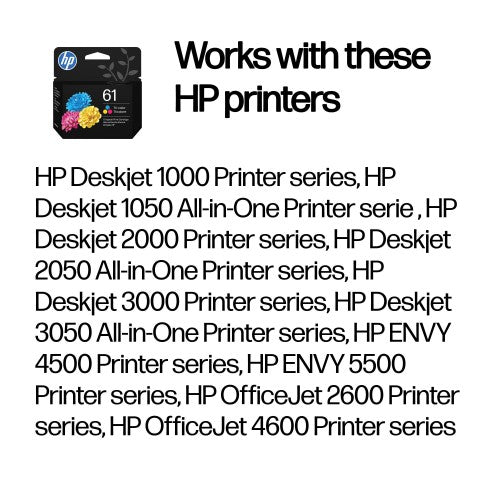 HP 61 Tri-color Original Ink Cartridge