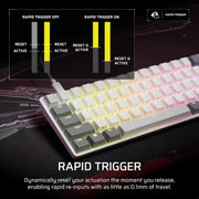 Corsair CLIPPER PRO MINI 60 keyboard Gaming USB QWERTY US English White