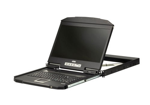 ATEN CL3100NX-ATA-AU rack console 47 cm (18.5") 1366 x 768 pixels Metal, Plastic Black 1U