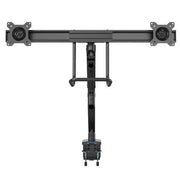 StarTech.com Desk Mount Dual Monitor Arm with USB & Audio - Slim Full Motion Adjustable Dual Monitor VESA Mount for up to 32" (17.6lb/8kg) Displays - Ergonomic Articulating - C-Clamp/Grommet
