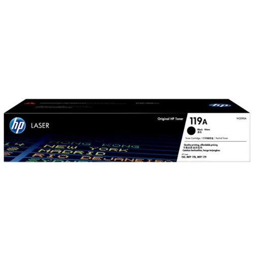 HP HP 119A Black Original Laser Toner Cartridge - HP Color LaserJet 150a/175nw/179fnw Printer