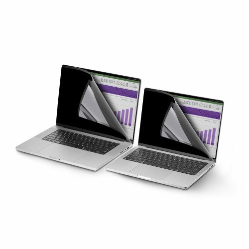 StarTech.com 13.3-inch MacBook Pro M1 M2 Flip-Over Laptop Privacy Screen, Blue Light Screen Protector, Double-Sided Anti-Glare Matte or Glossy, Laptop Privacy Filter