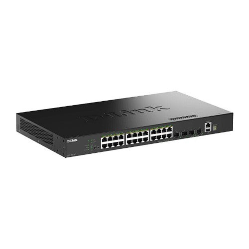 D-Link 28-Port Gigabit Stackable PoE+ Smart Managed Switch with 4 x 10G SFP+ Ports