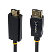 StarTech.com 15ft (4.5m) DisplayPort to HDMI Adapter Cable with Gripping Connectors, 4K 60Hz, HDR, Uni-Directional DP to HDMI Video Converter, DP Desktop to HDMI Monitor