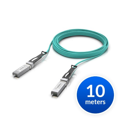 Ubiquiti UACC-AOC-SFP10-10M InfiniBand/fibre optic cable SFP+ Aqua colour