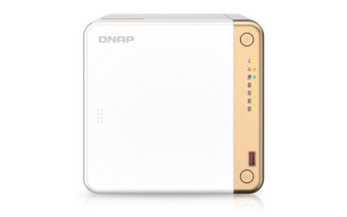 QNAP TS-462-4G NAS/storage server Tower Intel® Celeron® N4505 4 GB DDR4 0 TB QNAP QTS White