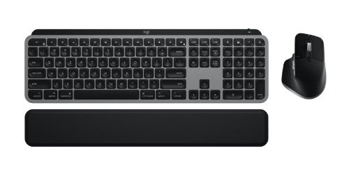 Logitech MX Keys S Combo for Mac keyboard Mouse included Home/Office RF Wireless + Bluetooth QWERTY US English Grey
