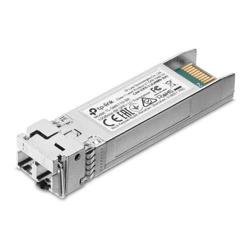 TP-Link Omada 10Gbase-SR SFP+ LC Transceiver SPEC: 850nm Multi-mode, LC Duplex Connector, Up to 300m Distance