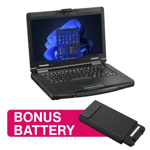 PANASONIC Toughbook 55 Mk3 i5 8GB NoCam - Bonus Battery Combo