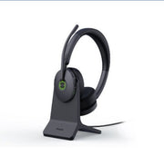 Yealink WH68 Hybrid with Charging Stand DECT & Bluetooth  Wireless Technology, 4-Mic Hybrid ANC, 4-Mic Noise Cancellation, All-Day-Wearing Comfort