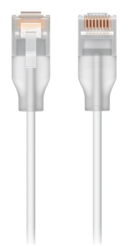 Ubiquiti UACC-Cable-Patch-EL-8M-W networking cable Translucent, White Cat6