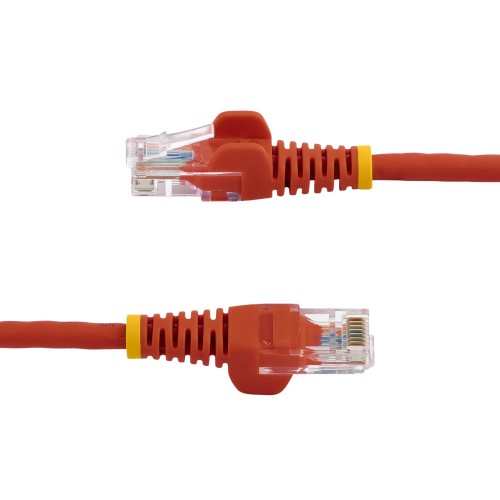 StarTech.com Cat5e Patch Cable with Snagless RJ45 Connectors - 1m, Red