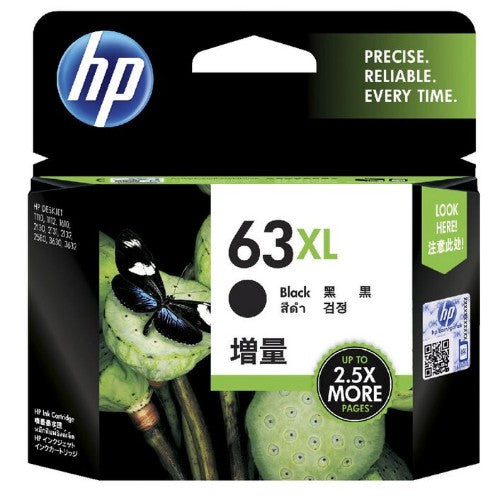 HP 63XL BLACK INK CARTRIDGE HIGH YIELD
