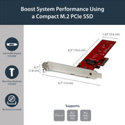 StarTech.com x4 PCI Express 3.0 to M.2 PCIe NVMe SSD Adapter - TAA