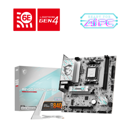 MSI B840M GAMING WIFI6E motherboard AMD B840 Socket AM5 micro ATX