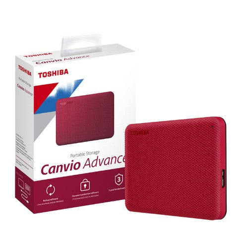 Toshiba Canvio Advance V10 external hard drive 1 TB 2.5" Micro-USB B 3.2 Gen 1 (3.1 Gen 1) Red