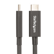 StarTech.com 6.6ft (2m) Active Thunderbolt 4 Cable, 40Gbps, 100W Power Delivery, 4K/8K Video, Intel-Certified Thunderbolt Cable - Compatible w/ USB4/Thunderbolt 4/ USB 3.2/ USB Type-C/DisplayPort/Thunderbolt 3