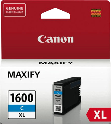 CANON PGI1600XLC INK CARTRIDGE HIGH YIELD CYAN