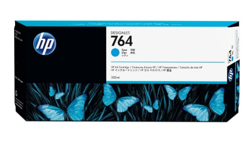 HP 764 300-ml Cyan Ink Cartridge