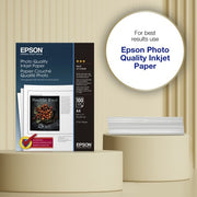 Epson A4 Photo Quality Inkjet Paper 102gsm, 100 sheets