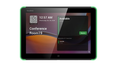 Yealink Room Panel E2 20.3 cm (8") 1280 x 800 pixels LCD 802.11a, 802.11b, 802.11g, Wi-Fi 5 (802.11ac) Black Bluetooth