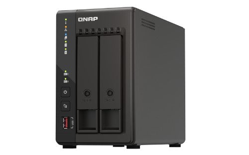 QNAP TS-253E NAS Tower Intel® Celeron® J6412 8 GB 8 TB HDD QNAP Turbo System Black