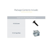 StarTech.com Server Rack Depth Extender - 2U - 4in / 10 cm - TAA Compliant - Recessed Rack Adapter - Rack Mount Adapter Kit - Network Rack Extender