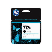 HP 712B 80ML BLACK DESIGNJET INK CARTRIDGE - T230/T250/T650/STUDIO