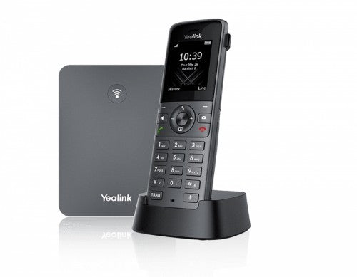 Yealink W73P High-Performance IP DECT Solution including W73H Handset and W70B Base Station, Up to 20 simultaneous calls, Flexible Noise Reduction