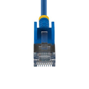 StarTech.com 3m Blue Ultra Slim Cat6A Ethernet Cable, Snagless, FTP, Pure Bare Copper Wire, 34AWG Slim RJ45 Network Patch Cord, Individually Tested