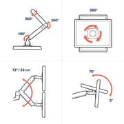 Ergotron LX Series 45-492-224 monitor mount / stand 61 cm (24") Black Desk