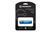 Kingston Technology IronKey 32GB USB-C Vault Privacy 50C AES-256 Encrypted, FIPS 197