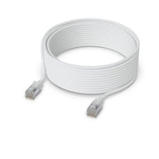Ubiquiti UACC-Cable-Patch-EL-C6A-15M-W networking cable Translucent, White Cat6a