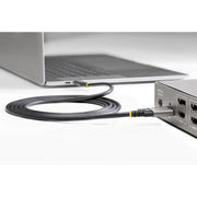 StarTech.com 3ft (1m) USB-C Cable, Side Screw Locking, USB 10Gbps, 100W (5A) Power Delivery, 8K 60Hz / 4K 144Hz DP Alt Mode, USB-IF Certified - Thunderbolt Compatible