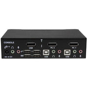 StarTech.com 2 Port Professional USB DisplayPort KVM Switch with Audio - TAA
