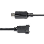 StarTech.com 3ft (91cm) Panel Mount DisplayPort Cable - 4K x 2K - DisplayPort 1.2 Extension Cable Male to Female - DP Video Extender Cord with Panel Mount DP Connector - DP Monitor Cable