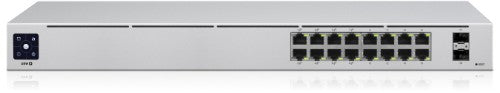 Ubiquiti UniFi USW-16-POE Managed L2/L3 Gigabit Ethernet (10/100/1000) Power over Ethernet (PoE) 1U Silver