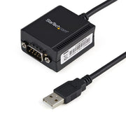 StarTech.com 6ft (1.8m) 1-Port FTDI USB to Serial RS232 Adapter Cable with COM Retention, USB to RS232 Adapter - TAA