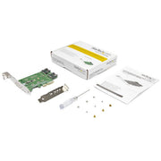 StarTech.com 3-Port M.2 SSD (NGFF) Adapter Card - 1 x PCIe (NVMe) M.2, 2 x SATA III M.2 - PCIe 3.0 - TAA