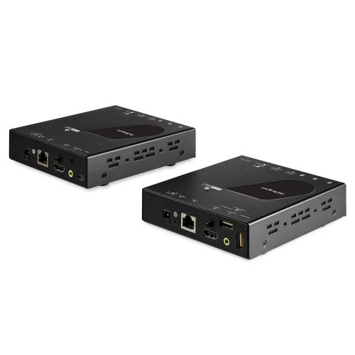 StarTech.com HDMI KVM Extender over IP Network - 4K 30Hz HDMI 2.0 and USB over IP LAN or Cat5e/Cat6 Ethernet Cable (100m/330ft) - Remote KVM Switch/Console Transmitter/Receiver Extender Kit - TAA