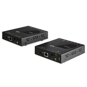 StarTech.com HDMI KVM Extender over IP Network - 4K 30Hz HDMI 2.0 and USB over IP LAN or Cat5e/Cat6 Ethernet Cable (100m/330ft) - Remote KVM Switch/Console Transmitter/Receiver Extender Kit - TAA