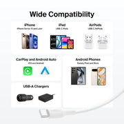 Belkin CAB021FQ2MWH USB cable 2 m USB A USB C White