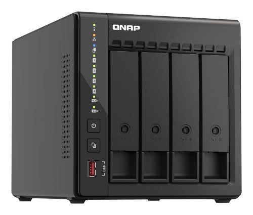 QNAP TS-453E NAS Tower Intel® Celeron® J6412 8 GB 16 TB QNAP Turbo System Black