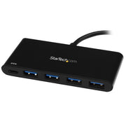 StarTech.com 4 Port USB C Hub with 4 USB Type-A Ports (USB 3.0 SuperSpeed 5Gbps) - 60W Power Delivery Passthrough Charging - USB 3.2 Gen 1 Laptop Hub Adapter - MacBook, Dell