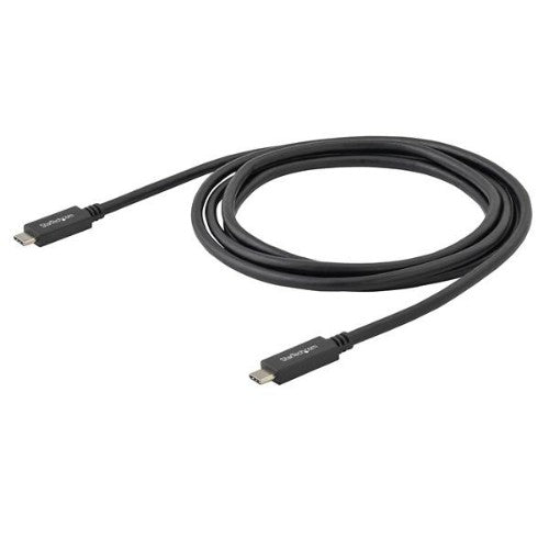 StarTech.com 1.6ft (50cm) USB-C Cable, USB 10Gbps, 60W (3A) Power Delivery, 8K 60Hz / 4K 144Hz DP Alt Mode - Thunderbolt Compatible