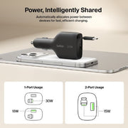 Belkin CCC002FQBK mobile device charger Mobile phone Black USB Fast charging Indoor